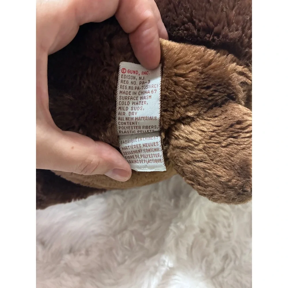 Vintage Gund Snuffles Brown Teddy Bear Plush Stuffed Animal Plushie